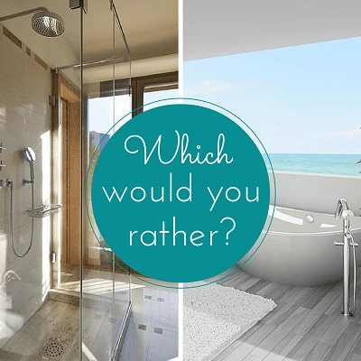 SHOWERS VS. BATHTUBS