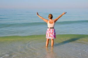 girl on the beach